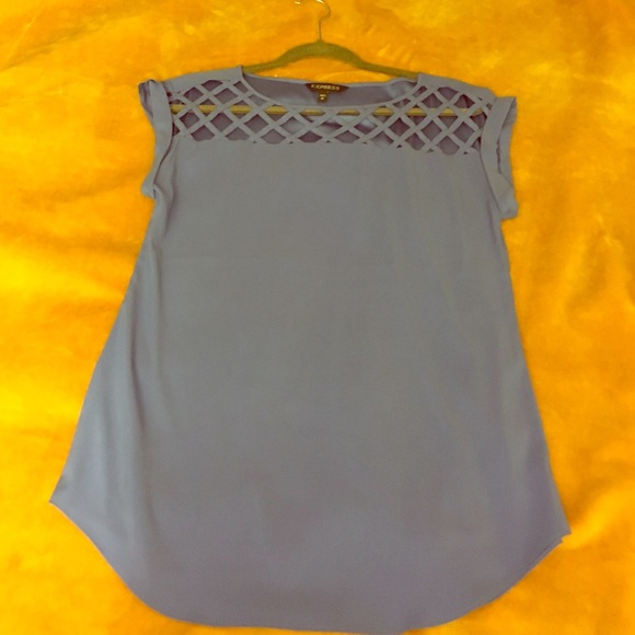 Express Periwinkle Dress Top