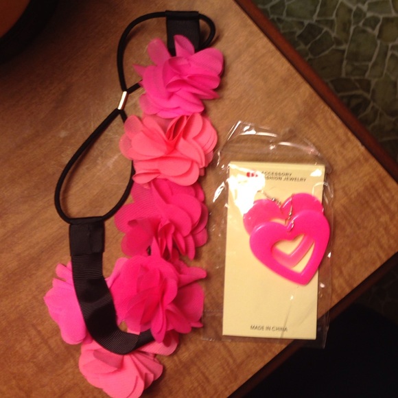 Head band and earrings