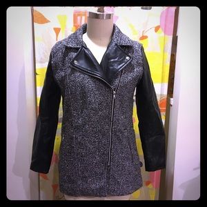 Tweed and Leather jacket