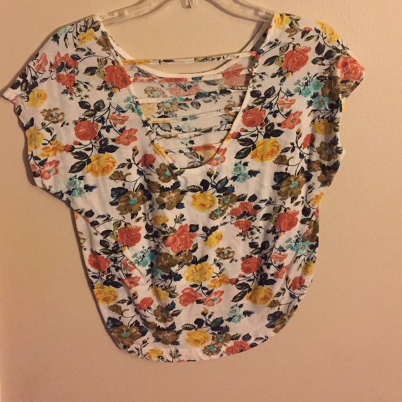 Floral Print High-Low - Picture 2 of 3