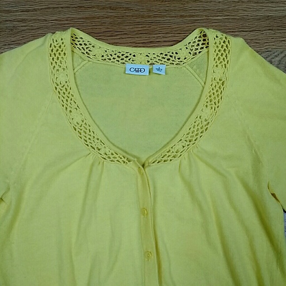 Cato cardigan sweater yellow - Picture 2 of 3