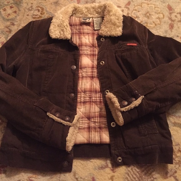 Roxy brown courdery jacket