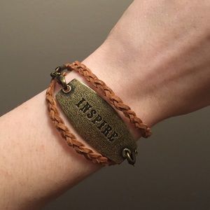 Inspire Sentiment with Braided Nude Wrap
