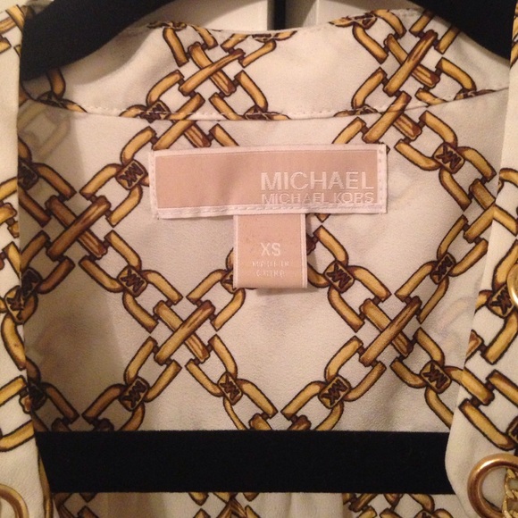 🌸SOLD🌸 Michael Michael Kors Chain Blouse - Picture 2 of 4