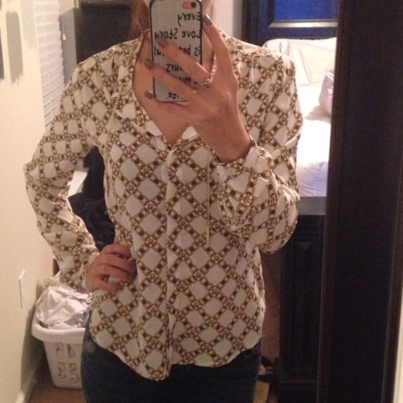 🌸SOLD🌸 Michael Michael Kors Chain Blouse - Picture 4 of 4