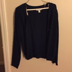 Navy blue cardigan