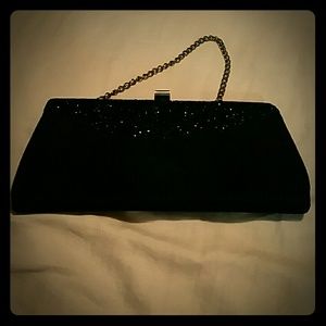 Antique black clutch