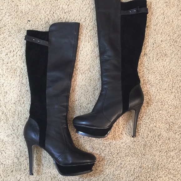 Bebe Zita suede and leather boots