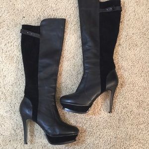 Bebe Zita suede and leather boots
