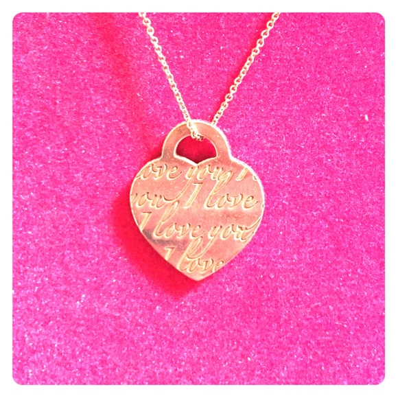 Tiffany "I Love You" Heart Necklace