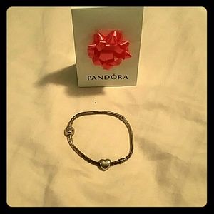 Silver Pandora bracelet