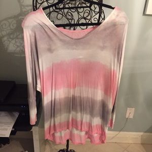 Pink tie dye sweater