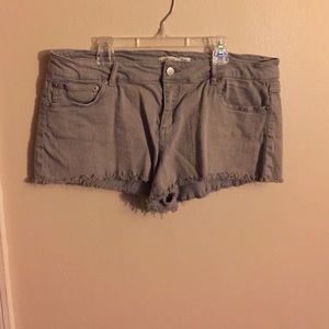 Gray jean shorts