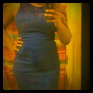 Royal blue macy's dress