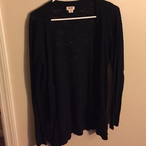 Thin black cardigan