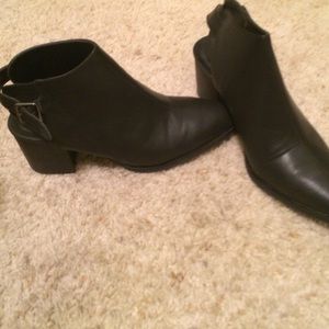Black ankle boots