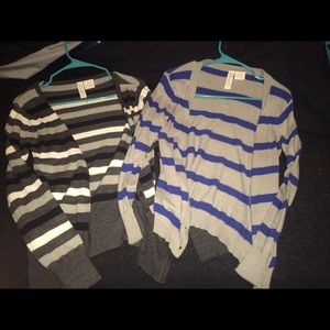 Striped cardigans