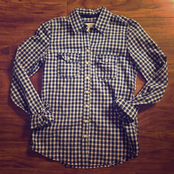 Abercrombie plaid pocket button up