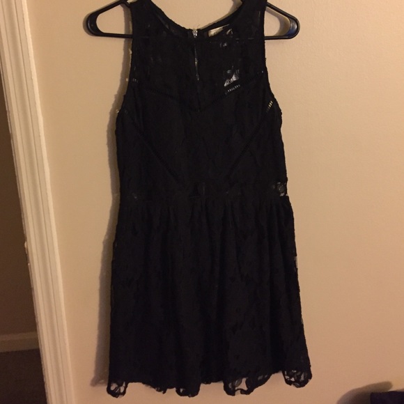 Black lace dress