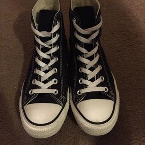 High Top Black Converse Size 8