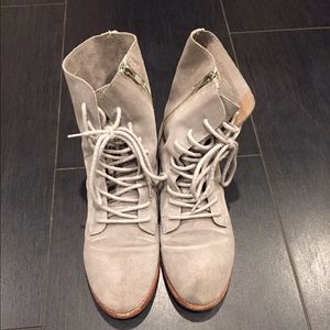 Gap grey suede boots.