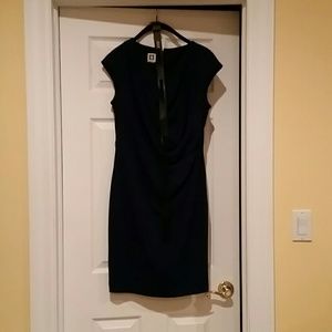Anne Klein blue and black dress