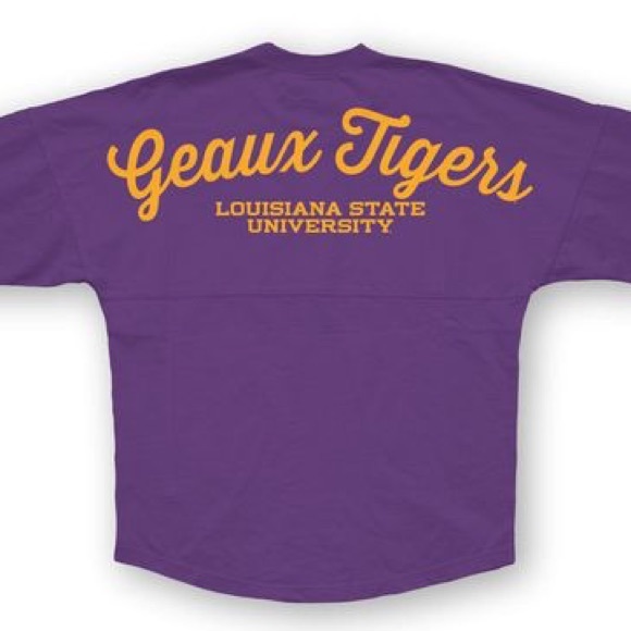 LSU Geaux Tigers spirit jersey with tiger eye