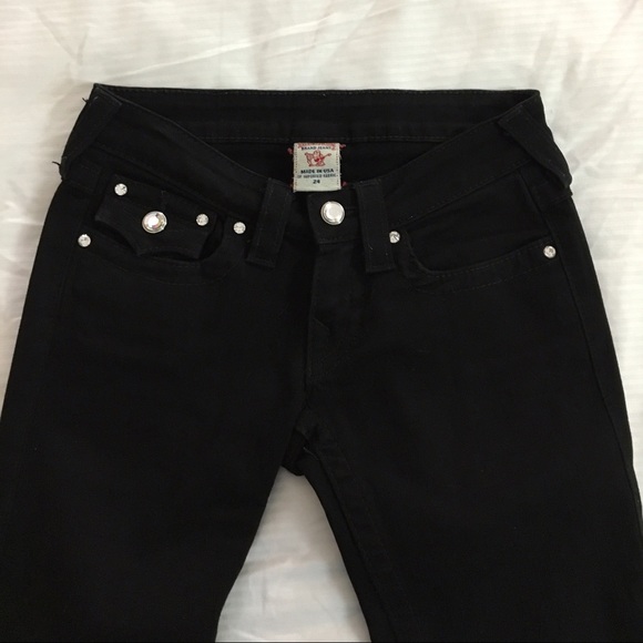 True Religion Black Jeweled-Button Jeans - Picture 2 of 4