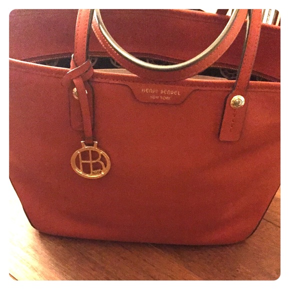 Henri Bendel red tote.