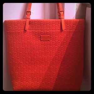 Orange Neoprene Michael Kors handbag