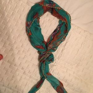 Turquoise scarf- wear it multiple ways!