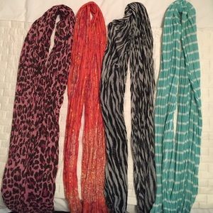 MOVING CLEARANCE- set of 4 scarves