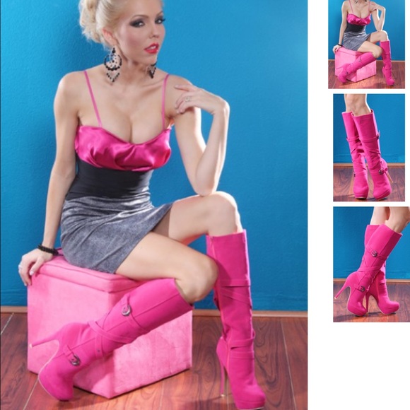 New Pink boots
