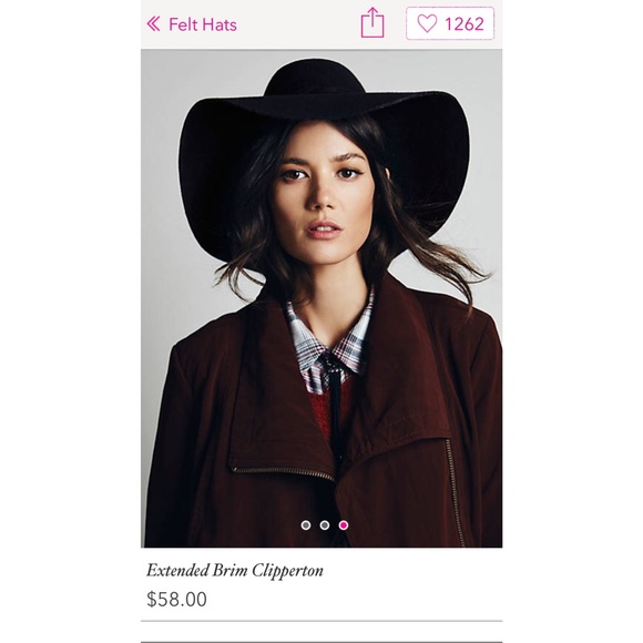 ❌SOLD❌ Wide rim felt floppy hat ❌SOLD❌