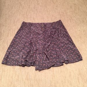 Free People Floral Romper Shorts
