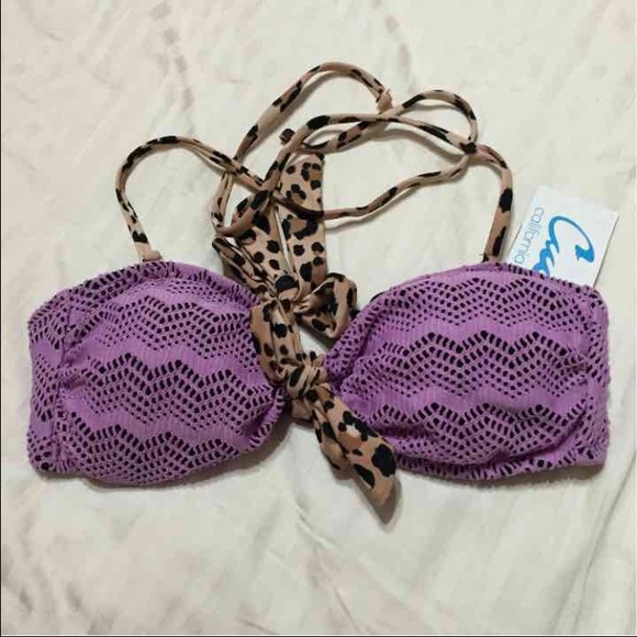 New bikini top size M purple