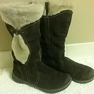 BareTraps BROWN HEAVY DUTY SUEDE WINTER BOOTS!!