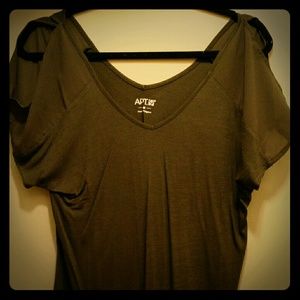 Hunter green fitted blouse