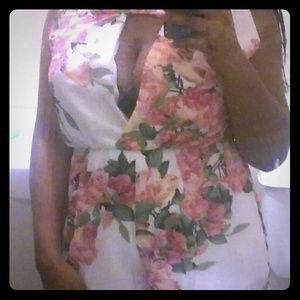 Mini floral print rumper