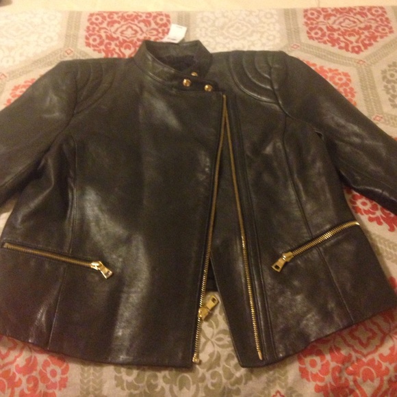 Ann Taylor Leather Moto Jacket