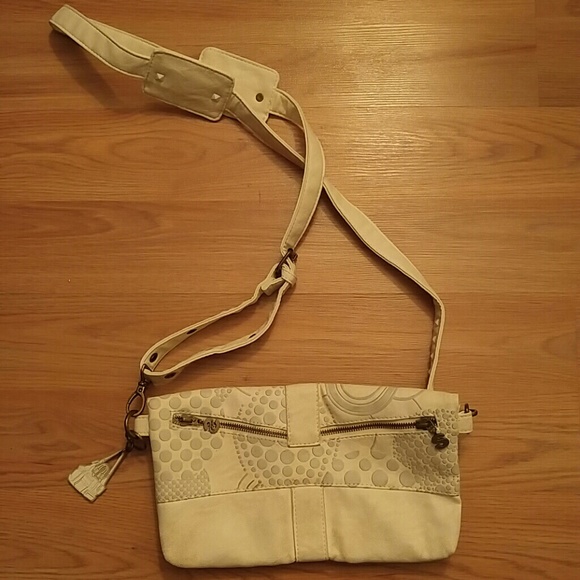 Desigual white crossbody bag with grey design - Picture 2 of 2