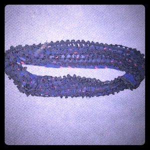 Blue Infinity Scarf with Red Stars