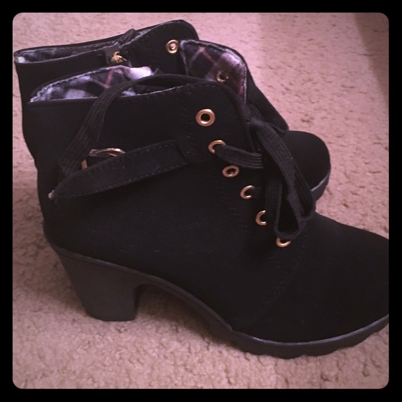 Black ankle boots