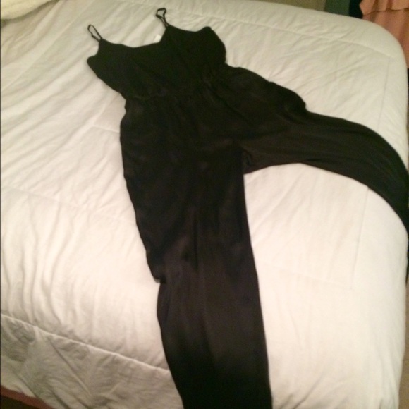 Black Cashmere feel Jumpsuit - Picture 2 of 4