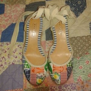 Coach sz.6 Wedges with Lace Up