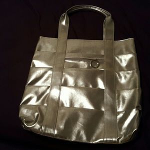 Clinique silver  tote (NWOT)