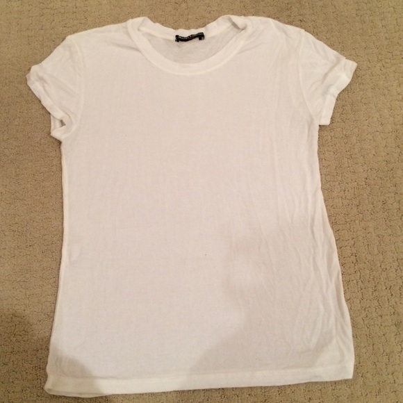 White Brandy long crew neck