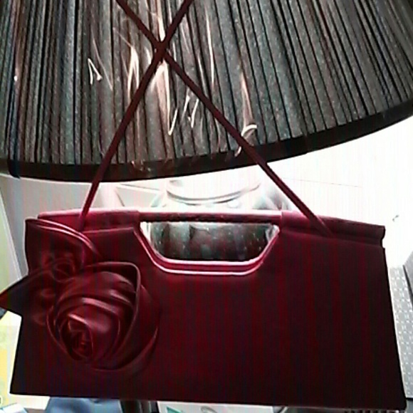 Red Satin Purse