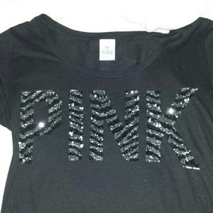 Pink sequence tshirt