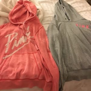 Lot of 2 VS pink hoodies
